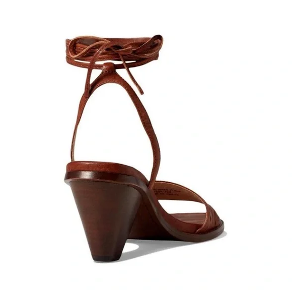 FRYE Estelle Ankle Tie Fiesta Leather Sz 6 - Picture 5 of 11